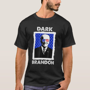 T-shirt Drôle Dark Brandon USA Drapeau Dark Brandon Democr