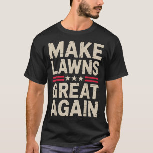 T-shirt Drôle d'art de tondeuse à gazon pour hommes femmes