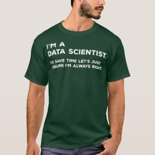 T-shirt Drôle Data Scientist Big Data Science Don