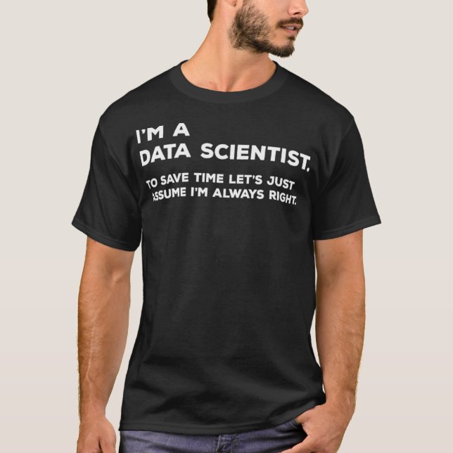 T-shirt Drôle Data Scientist T Big Data Science Don (Devant)