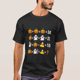 T-shirt Drôle de 67 mème citrouille fantôme prof de maths
