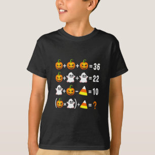T-shirt Drôle de 67 Mème Citrouille Fantôme Prof de Maths