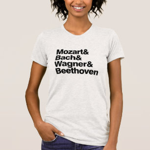 T-shirt drôle de bande de compositeurs de musique