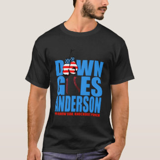 T-shirt drôle de baseball Anderson tombe pour homm