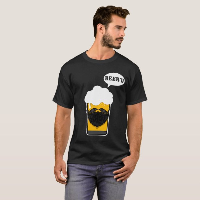 T-shirt drôle de Beer'd (Devant entier)