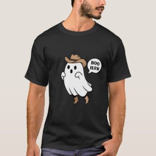 T-shirt Drôle de "Boo Haw" Gentil Fantôme Cowboy Jeu de Mo