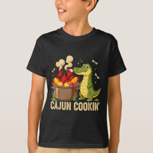T-shirt Drôle de Cajun Louisiane Bouillir Alligator Écrevi