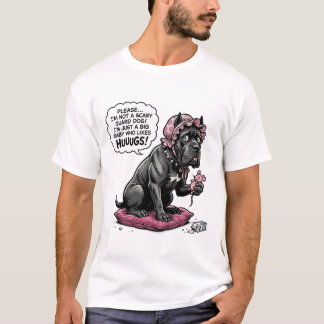 T-shirt Drôle de Cane Corso Peekaboo