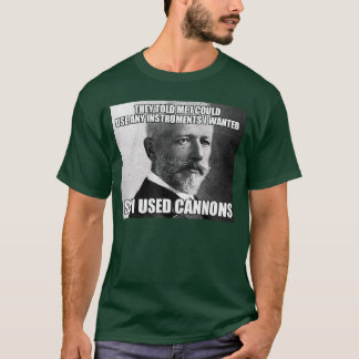 T-shirt drôle de Chaïkovski Canons Instrument Meme