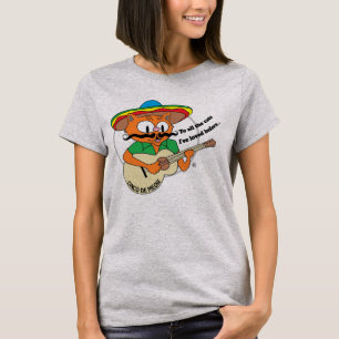 T-shirt drôle de chat de dessin animé Cinco De May