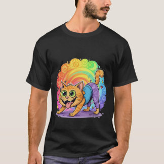 T-shirt drôle de chat de yoga – Cadeau mignon pour