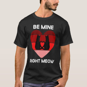 T-shirt Drôle de chat Saint-Valentin Rétro Vintage Right M