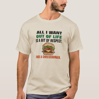 T-shirt drôle de cheeseburger