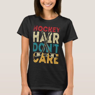 T-shirt Drôle de cheveux de hockey, on s'en fiche Frisbee