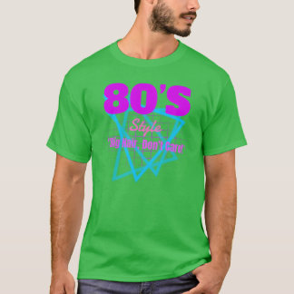 T-shirt drôle de cheveux volumineux des années 80