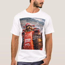 T-shirt drôle de chien Cockapoo conducteur de voit