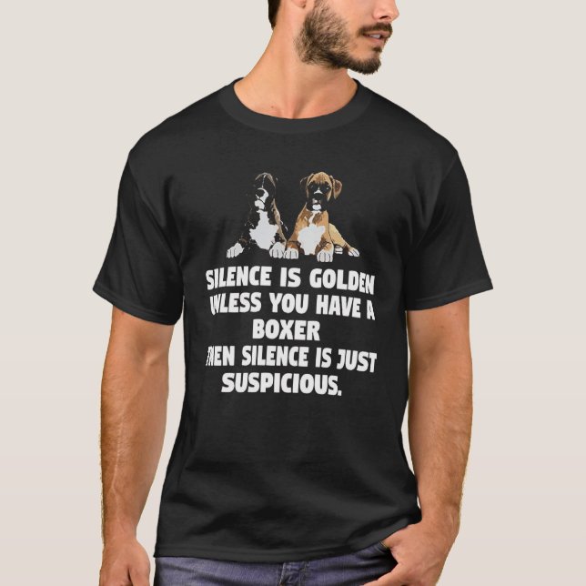 T-shirt drôle de chien de boxeur (Devant)