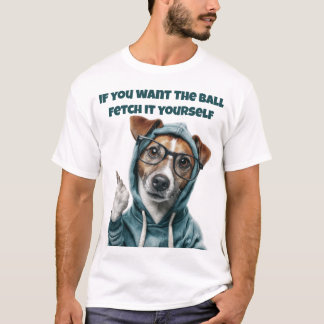 T-shirt drôle de chien Jack Russell