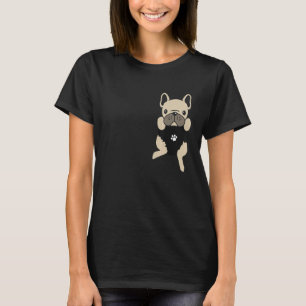 T-shirt Drôle de chiot de poche Pieds de bouledogue Mignon