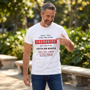 T-shirt Drôle de citation de grands-parents Cercueil des p
