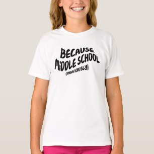 T-shirt drôle de collège - puisqu'évidemment