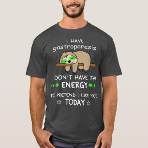 T-shirt drôle de conscience de la gastroparèse, conception