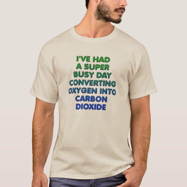 T-shirt drôle de conversion d'oxygène (Devant)