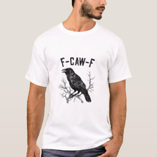 T-shirt Drôle de corbeau oiseau corneille hommes femmes F-