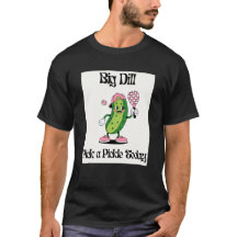 T-shirt drôle de cornichon jouant au pickleball gr