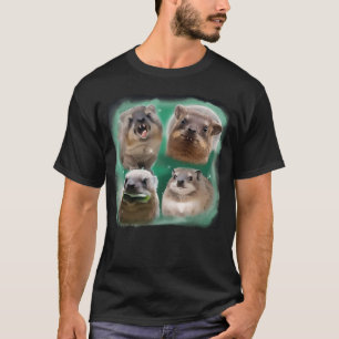 T-shirt drôle de daman hurlant à la lune - Hil