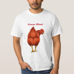 T-shirt Drôle de deviner ce que poule butte rouge Hen