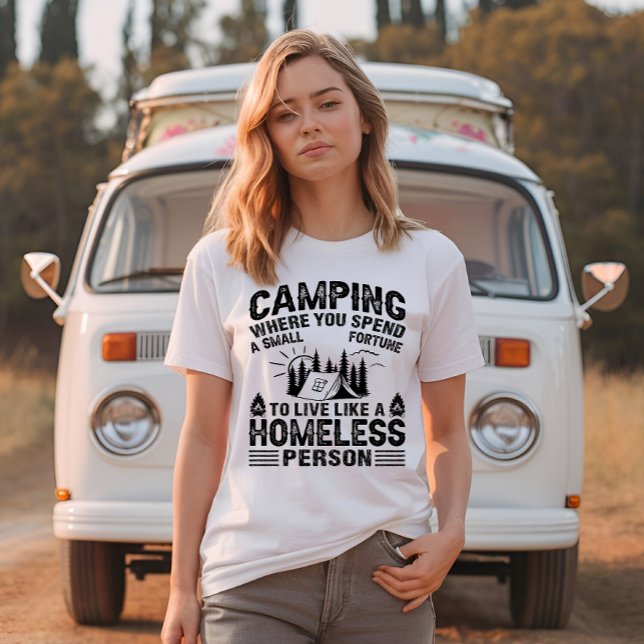T-shirt Drôle de dire de camping (Créateur téléchargé)