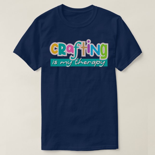 T-shirt Drôle de dire l'artisanat comme artiste de loisir  (Design devant)