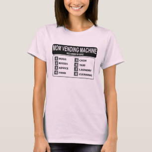 T-shirt drôle de distributeur automatique de mama