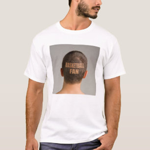 T-shirt drôle de fan de basket - coupe de cheveux