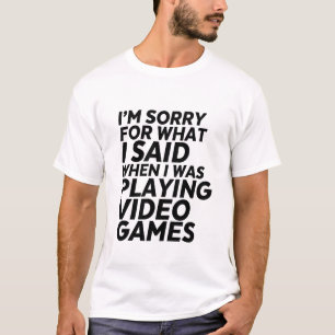 T-shirt drôle de Gamer et de geek désolé pour c