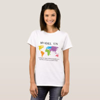 T-shirt drôle de géographie de l'ONU de modèle
