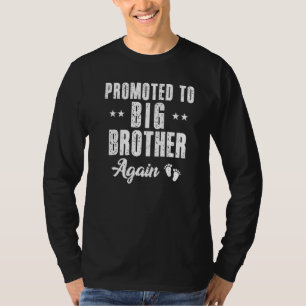 T-shirt Drôle de grand frère à nouveau promu Vintage plus