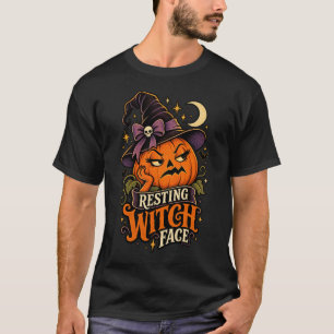 T-shirt drôle de Halloween Citrouille Visage de So