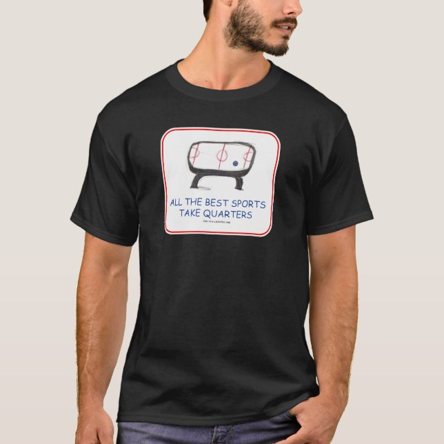 T-shirt Drôle de Hockey sur Air Slogan Dessin (Devant)