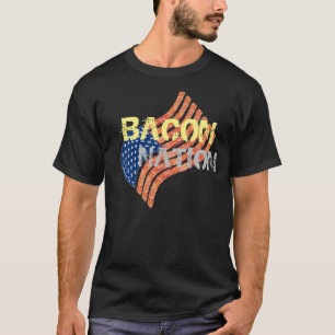 T-shirt drôle de lard de nation de lard