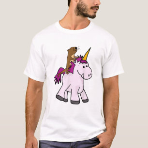 T-shirt drôle de loutre de mer chevauchant une lic