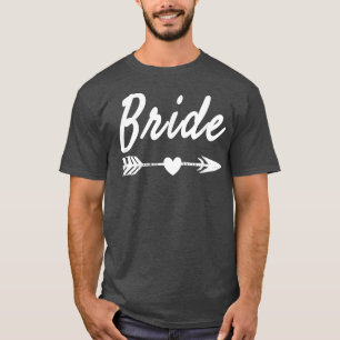 T-shirt drôle de mariage Flèche d'amour de mariée