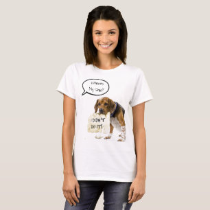 T-shirt drôle de mauvais chien chiot où est ma cha
