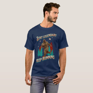 T-shirt Drôle de motivation de course de Bigfoot