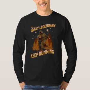 T-shirt Drôle de motivation de course de Bigfoot