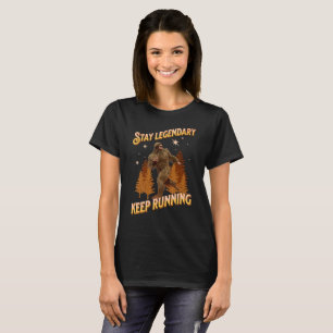 T-shirt Drôle de motivation de course de Bigfoot