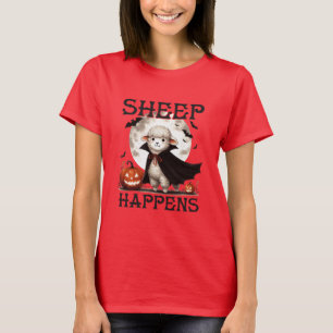 T-shirt Drôle de mouton vintage se passe Halloween