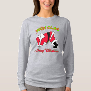 T-shirt drôle de Noël de CLAUS de YOGA