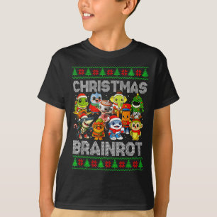 T-shirt Drôle de Noël italien Brain Rot italien Brainrot